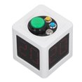 thumbnail image 2 of 1.4-Inch 4-Sided Cube Poker Timer with Rechargeable 3300mAh AA Batteries, HD LED Display, 2 Editable Countdown Presets (0-99s), 5 Brightness Levels, Alarm, and EU Plug for Casino, Chess & Table Games, 2 of 7