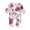 F258 White, variant on Curuila Newborn Baby Girls Jumpsuits Long Sleeve Floral Print Crew Neck Romper For Baby Spring Autumn Soft Casual Clothes White Size 0-3 Months