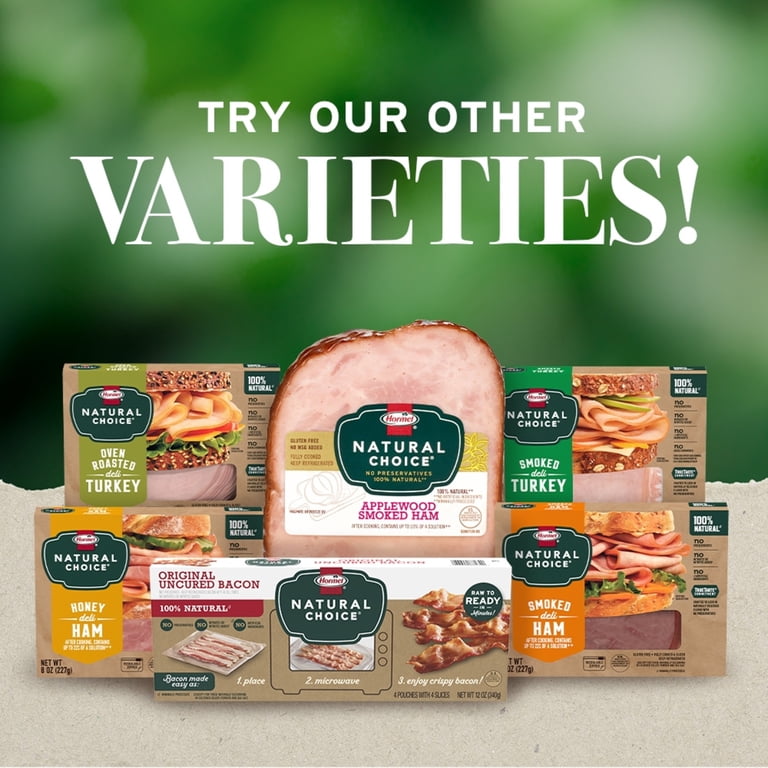 Hormel Natural Choice Oven Roasted Turkey Deli Lunchmeat, Double