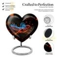 thumbnail image 3 of Luminous Ember Sparrow Heart Shaped Urn - Cremation Ashes Urns Small - Petite Cremation Urn For Human Ashes - Elegant Small Urn For Women 3 Inch, Set Of 4, 3 of 5