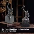 thumbnail image 4 of Sculpture Of Self - Carving Inspirational Figure, Bronze - Colored Art Decor With Motivational Design, For Home, Hotel, Showroom Decorating, 4 of 5