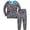 Dark gray Cars, variant on WIBACKER 2-8Y Kids and Toddler Boys Long Sleeve Pajamas 2 Piece Pjs Set 100% Cotton Sleepwear Astronaut Jammies
