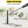 thumbnail image 3 of VEVOR Oyster Shucker Machine, Adjustable Oyster Shucker Tool Set, Stainless Steel Cutter Head Oyster Shucking Tool, Clam Shucker Tool with Handle & Clamp for Shellfish Clam in Hotel Buffets and Home, 3 of 9