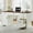 White, variant on Casacomoda Home Office Desk with File Cabinet and Drawers, 59" Executive Desk with USB Power Outlet, Storage Cabinet for CPU, Workstation Table for Study, Walnut