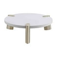thumbnail image 6 of Whiteline Modern Living Mimeo round Coffee Table, Matt White top., 6 of 7