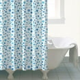 thumbnail image 4 of Blue Christmas Snowflake Pattern Shower Curtain 72"x84" ,Bathroom Decorative Shower Curtains Set with 12 Hooks,Modern Waterproof Washable Shower Curtain, 4 of 6