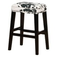 thumbnail image 2 of Linon Walt Cow Print Bar Stool, 30.5 inch Seat Height, Multiple Colors, 2 of 5
