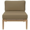 thumbnail image 5 of Lounge Sofa Middle Chair, Brown Natural, Teak Wood, Outdoor Patio Balcony Cafe Bistro Garden Hospitality Restaurant, Modern Contemporary HB34227, 5 of 7