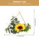 thumbnail image 5 of 3 PCS Artificial Guirnalda de girasol pared colgada de guirnalda decoración decoración de corona, 5 of 6