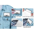 thumbnail image 7 of WIRESTER 2 Pcs 3.15" Rectangle Logo Sew Ironed On Badge Embroidery Applique Patch With Black Border for Hats, Jackets, Shirts, Vests and Jeans - Animal Raccoon Hands Out, 7 of 7
