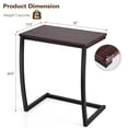 thumbnail image 4 of Giantex C Shaped End Table, Space-Saving Snack Side Table, Accent Sofa Couch Table, Laptop Table for Home & Office, 4 of 10