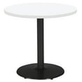 thumbnail image 1 of Pemberly Row Round Top Breakroom Table White Round Black Base Standard Height, 1 of 2