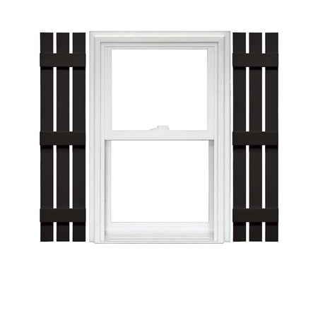 Mid America 3 Board and Batten Spaced Vinyl Shutters 12 Inch Width (1 Pair) In Stock Now