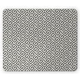 thumbnail image 1 of Modern Mouse Pad, Geometrical Detailed with Maze Like Shapes Artwork Print, Rectangle Non-Slip Rubber Mousepad, White and Army Green, by Ambesonne, 1 of 2
