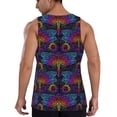 thumbnail image 3 of Haiem Indian Mandalas Dragonfly Men Workout Tank Top Gym Bodybuilding Sleeveless Muscle T Shirts Athletic Tank Breathable Workout Shirt-X-Large, 3 of 9