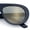 Navy - Gold Mirror, variant on Retro Futurism Bold Flat Top Thick Plastic Racer Fashion Sunglasses [All Black]