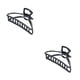 thumbnail image 3 of Minnieouse Garra Clips Pins Adornos Día de San Valentín Negro oscuro/Arco 2Conjunto, 3 of 6