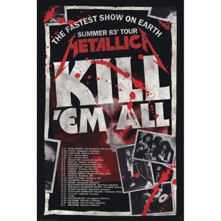 Metallica Kill'em All 83 Tour Poster