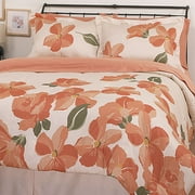 Evelyn Floral Comforter Set, Persimmon