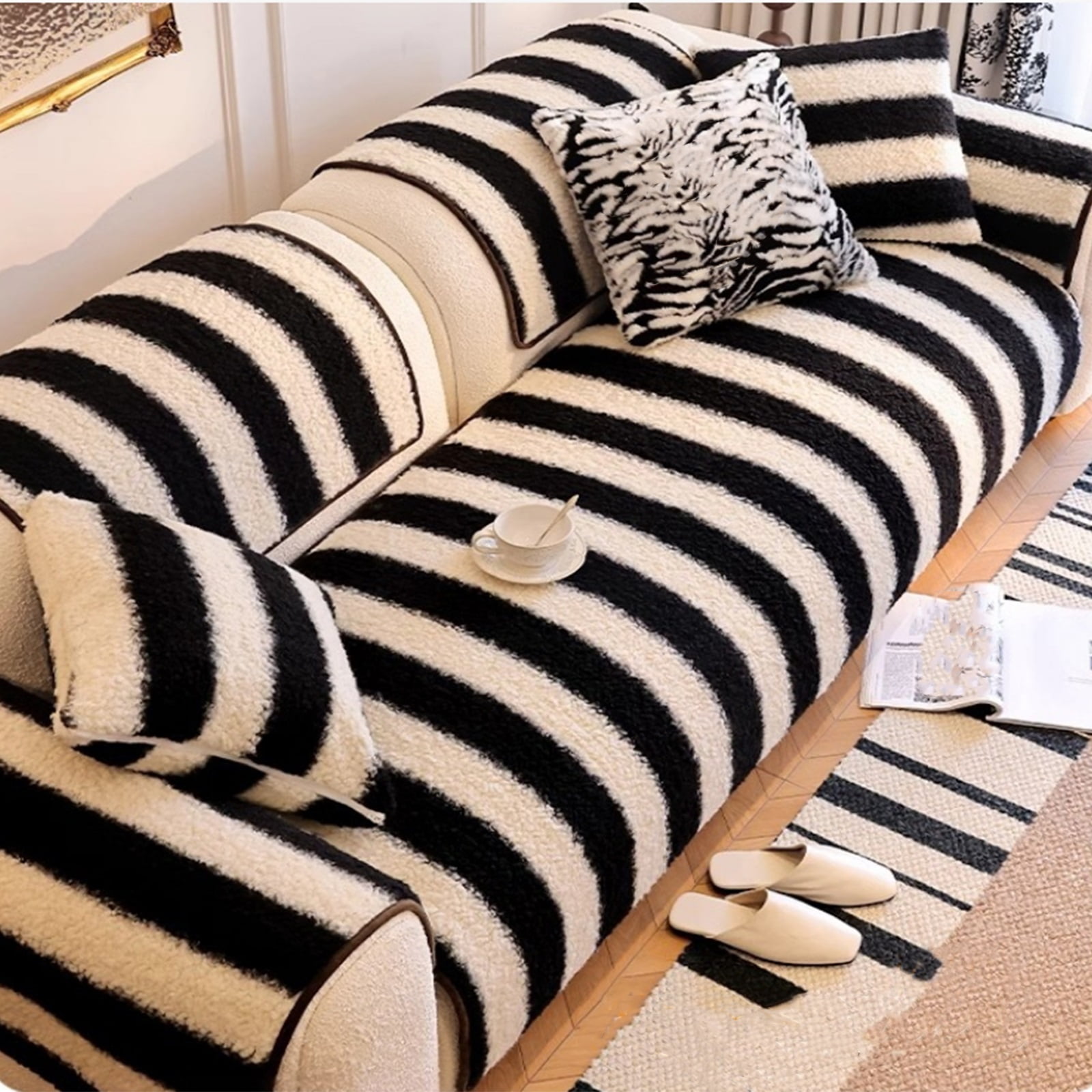 Sofa cover, sofa cushion blanket, non-slip sofa protector, washable sofa cover, soft carpet couch throw blanket, furniture protection cover