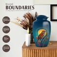 thumbnail image 3 of JAGASY Sparrow Memorial Urn for Funeral Memorial - Moon Keepsake Urn for Male Remains - Large Decorative Blue Urns for Human Ashes Adult Female - (1 Large 10", 4 Mini 3"), 3 of 7