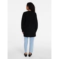 thumbnail image 4 of Time and Tru Women's Open Front Cardigan Sweater with Long Sleeves, Sizes XS-XXXL, 4 of 6
