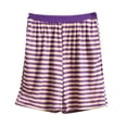 thumbnail image 4 of ZJXFGS Womens Summer Pajamas, Pajama Sets for Women 2 Piece, Women's Shorts Short Sleeves Casual Two Piece Pajamas Casual Suit, Summer Pjs for Women Set Purple 4XL, 4 of 9