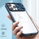 thumbnail image 4 of Funda de teléfono de protección de lente de cámara deslizante para iPhone 15, 14, 12, 11, 13 Pro Max, XS Max, XR, X, silicona líquida suave, cubierta transparente a prueba de golpes, 4 of 5
