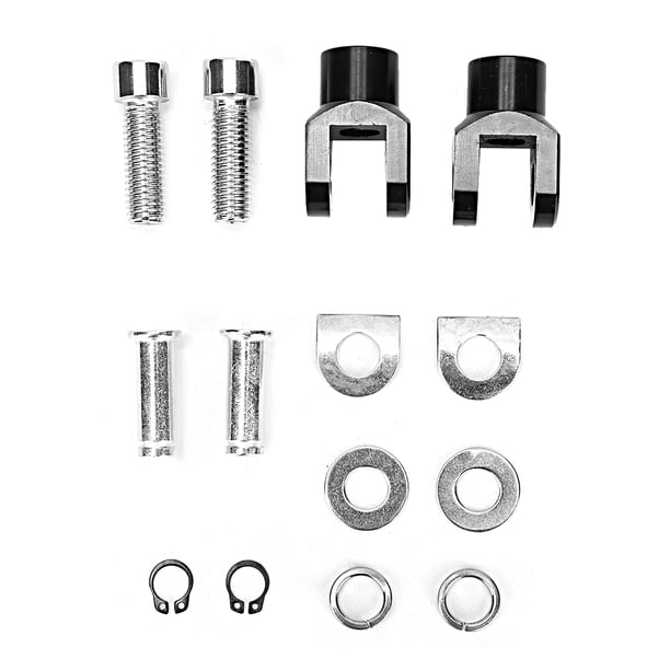 Kit de tornillos y tuercas para estriberas de motocicleta de aluminio negro de 29 mm/1,1 pulgadas, accesorio de montaje de pedal