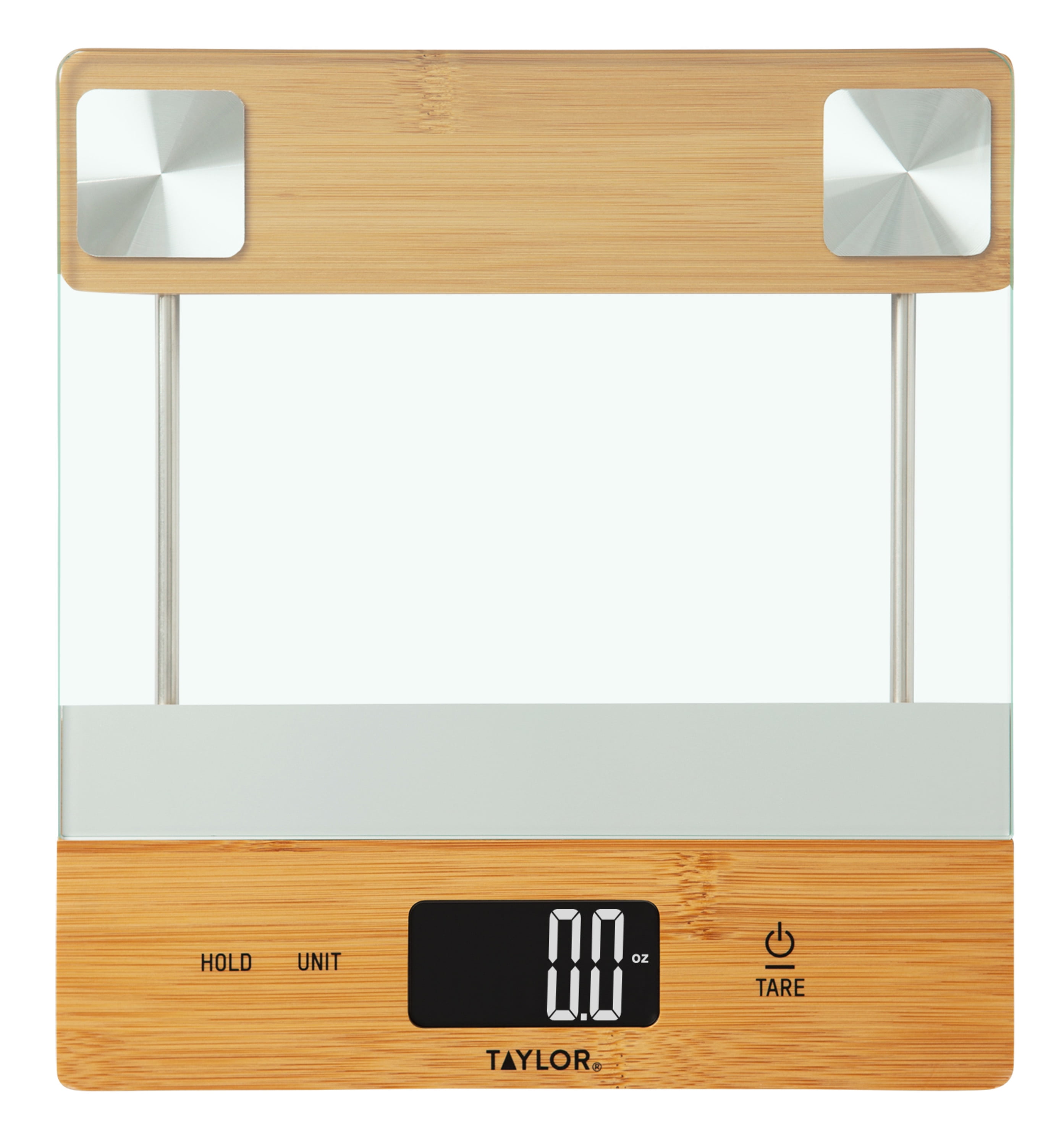 TAYLOR Bamboo Kitchen Scale Eco Friendly 11lb Capacity NEW 3828 