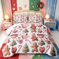 thumbnail image 2 of Manfei Cute Animals Quilt Full,Happy Christmas Full Bedspread Sets,3 Pieces,1 Coverlet and 2 Pillowcases, 2 of 7
