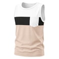 thumbnail image 3 of Asxite Toddler Boys Tank Top Contrast Color Pocket Sleeveless Crew Neck Casual Summer Blouses 3-14Y, 3 of 6