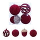 thumbnail image 2 of Uuiauoio 4-Piece Electroplated Christmas Ornament Set Velvet Design, Vintage Style Tree Pendants with Metal Hangers for Holiday Home Decor and Festive Display, 2 of 9