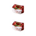 thumbnail image 3 of Bearachild Cubierta de pañuelos navideños Atmósferas de sala de estar Servilletero de Navidad Tela no tejida Caja de toalla de papel lavable Hogar Rojo 2piezas Bearachild CBP443107, 3 of 5