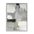 thumbnail image 4 of Stupell Industries Blocked Geometric Shapes Black Detail Circles Painting Gray Framed Art Print Wall Art, Design by Lisa Ridgers, 4 of 5