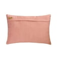 thumbnail image 3 of The HomeCentric Decorative Pink Pack of 2, 12"x14" (30x35 cm) Lumbar Pillow Cover, Velvet Foil, Damask & Zardozi Oblong Pillow, Abstract Pattern Contemporary Style - Mumtaaz, 3 of 3
