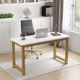 thumbnail image 2 of 55" Large Computer Desk, Modern Simple Style Study Writing Desk, Study Table Laptop Table for Home Office, 2 of 9