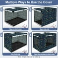 thumbnail image 4 of Breathable Windproof Dog Crate Cover 36in for Indoor Outdoor Use with Double Zipper, 4 of 6