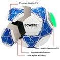 thumbnail image 6 of Soccer Balls Size 4,Glow in The Dark Official Size Soccer Ball,Indoor/Outdoor Light Up Training Ball with Pump and Needls,Street Ball Game for Boys,Girls and Men, 6 of 7
