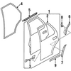 Genuine OE Isuzu Belt Weather-Strip - 8971248074