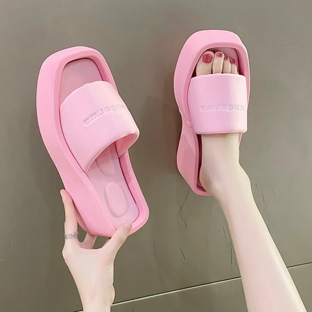 

eczipvz Shoes for Women Wedge Heels for Women Platform Ankle Strap Womens Sandals Open Toe Wedge Sandals for Women Concise Casual Summer Womens Shoes Red