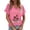 Hot Pink, variant on Wild West Cowgirls Graphic Tees for Women 2026 Summer Casual Short Sleeve V Neck T Shirts