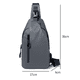 thumbnail image 2 of Bolso de pecho para hombre Bolso bandolera Mochila deportiva - Gris Adepaton CPB-US-CJZ546-3, 2 of 5
