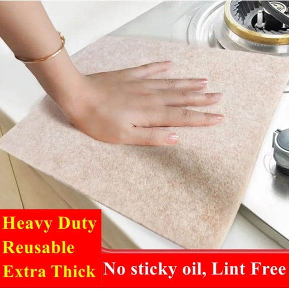 10 Piece Luffa Fiber Dishcloth Set, Kitchen Cleaning Towels for Dishes, Counters and Household Use, TIKA