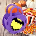 thumbnail image 2 of 12 Pack Halloween Candy Bags with Handles - Reusable Non-Woven Treat Bags for Parties, Skull Spider Pumpkin Witch Design, Large 14.3x18cm Gift Goodie Storage Bags for Klds Costume Carnival, 2 of 4