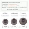 thumbnail image 2 of FeiKong 6Pcs Silicone Ear Tips for Samsung Galaxy Buds 2 Eartips TWS for Beats Studio Buds Fit Pro Tips Dust Filter Screen Earplugs 4mm, 2 of 7