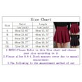 thumbnail image 2 of Women Fashion Casual Short Style Solid Half Skirt Glare Sun Skirt Pleated Pocket Skirt Pencil Skirts for Women Knee Length Linen Skirt Side Slit Skirt Crib Skirt Boy under Skirt Fluff Leather Skirts, 2 of 7