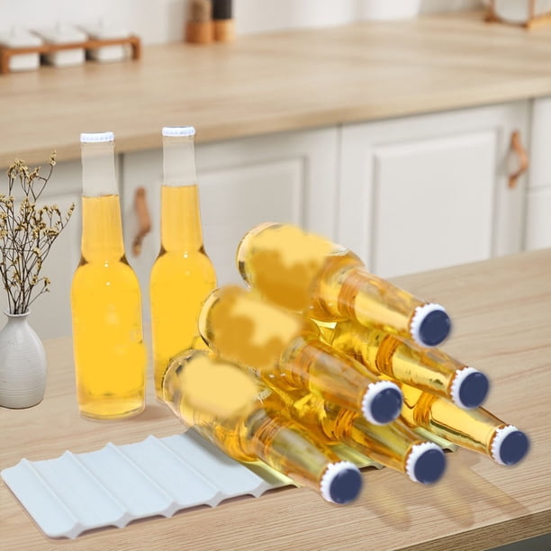 Alfombrilla para Bar, estante para vino, soporte moderno de silicona para vino, botella de agua, pantalla antideslizante, soporte de goma para cerveza y champán