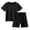 Black, variant on Boys Summer Active Outfits Mesh Sport Sets for Toddler Kids Comfortable 2 Piece Play Clothes Age 1-10 Years