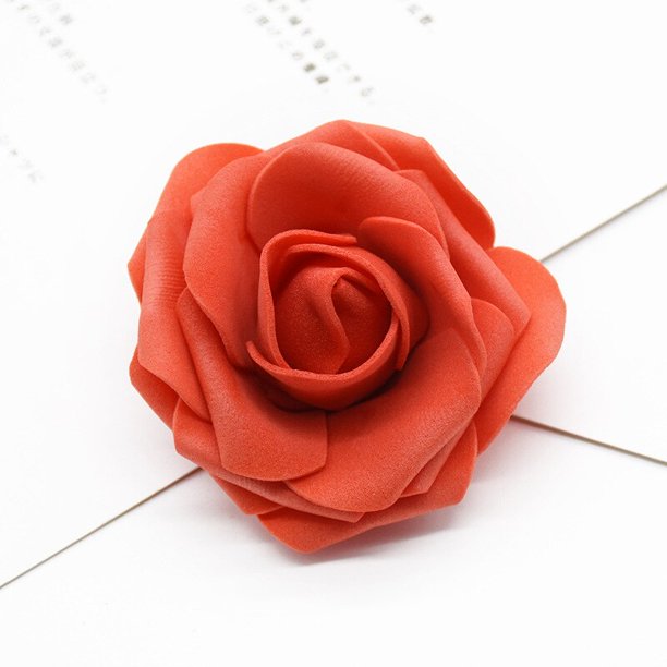 100/500pcs of 7cmPE foam Rose Head artificial Flower For halloween christmas wedding wife mother girl friend Birthday Decoration500pcs Gao Jinjia LED